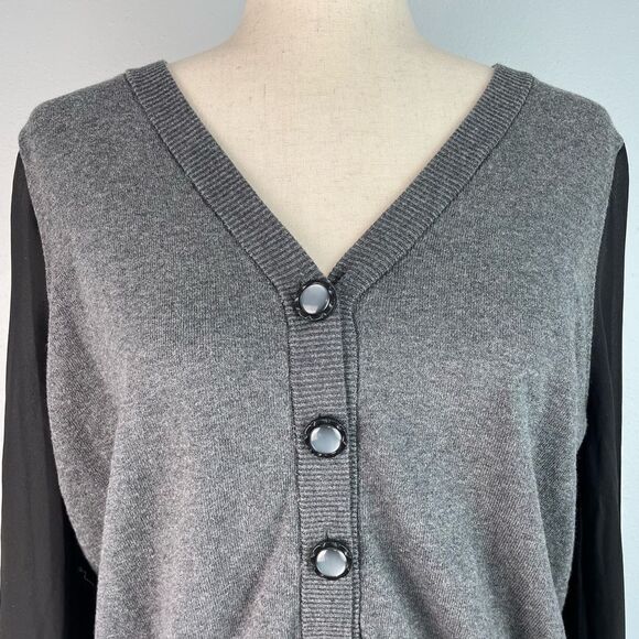 NWT Sharagano Studio Cardigan Sweater Size L - Picture 2 of 7